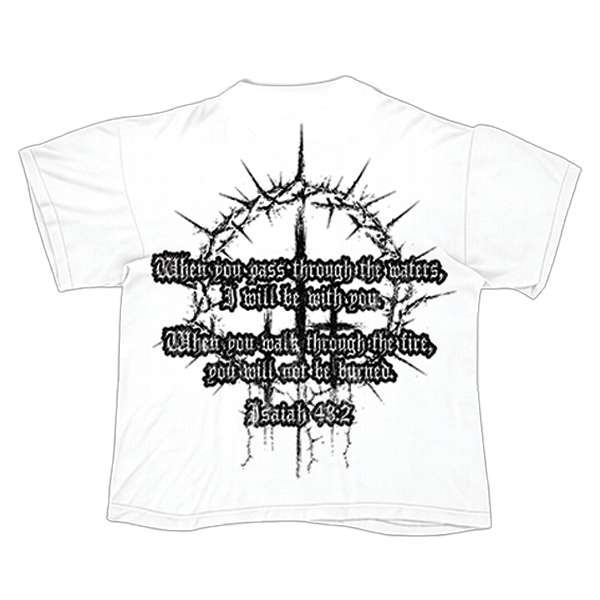 PRESSURE LA "CROWN OF THORNS" WHITE TEE
