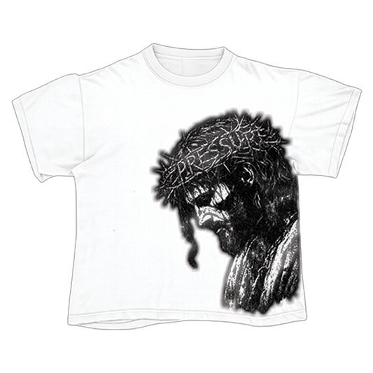 PRESSURE LA "CROWN OF THORNS" WHITE TEE
