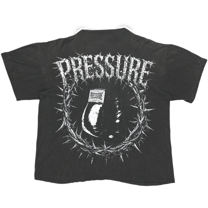 PRESSURE LA "BUILT FROM PRESSURE" WASHED BLACK TEE