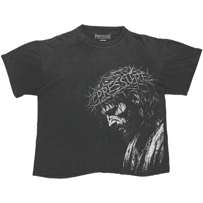 PRESSURE LA "CROWN OF THORNS" WASHED BLACK TEE